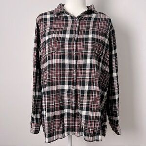Woolrich Women’s Plaid Flannel Shirt Long Sleeve size L